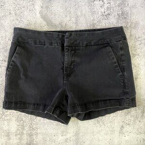 Copper Key Flat Front Chino Shorts, Charcoal, Size 14